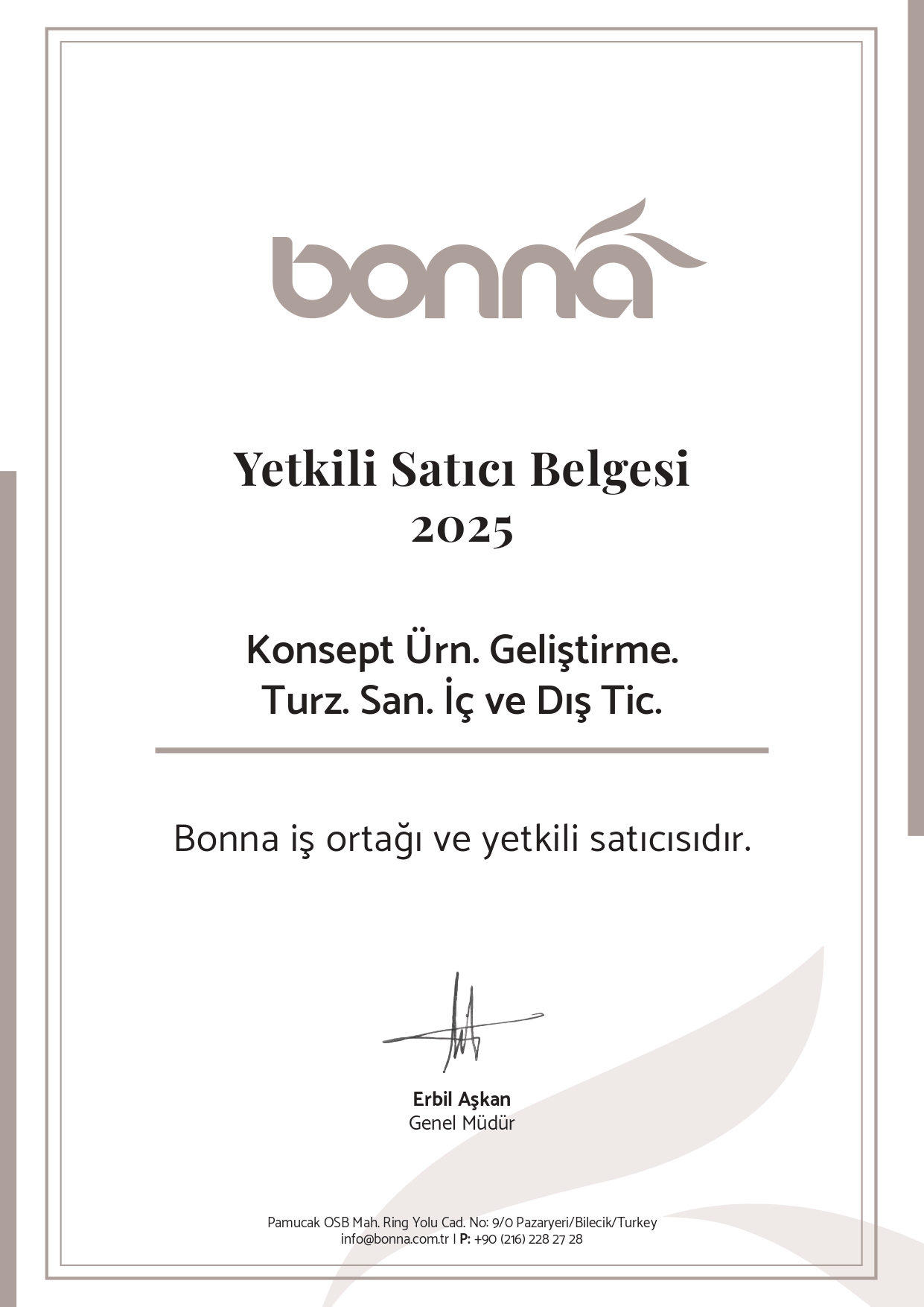 Yetki Belgesi 3